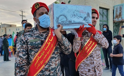 گمنامان بافق آرام گرفتند+تصویر