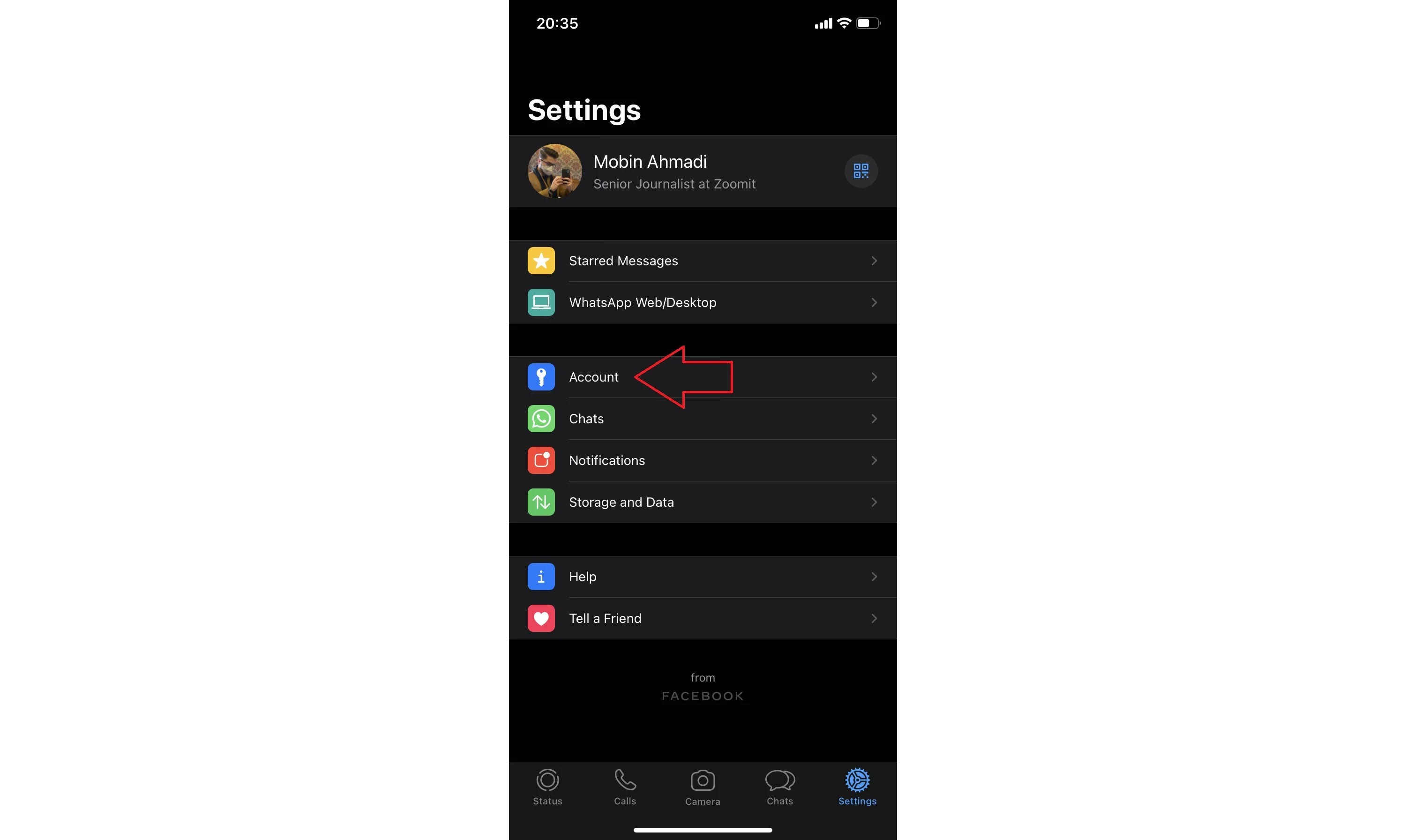 آموزش حذف حساب کاربری واتساپ در iOS و اندروید