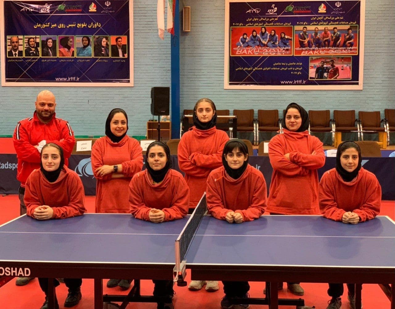 آکادمی وفایی راد اولین تیم مازندرانی لیگ برتر تنیس روی میز بانوان