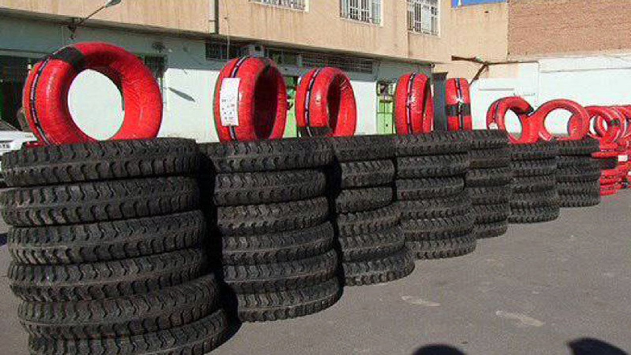 کشف ۱۳۹۵ حلقه لاستیک خودرو در اردبیل