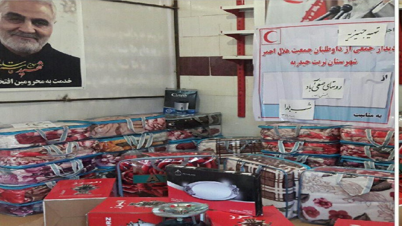 کمک ۳۷۰میلیون ریالی داوطلبین هلال‌احمر به نیازمندان