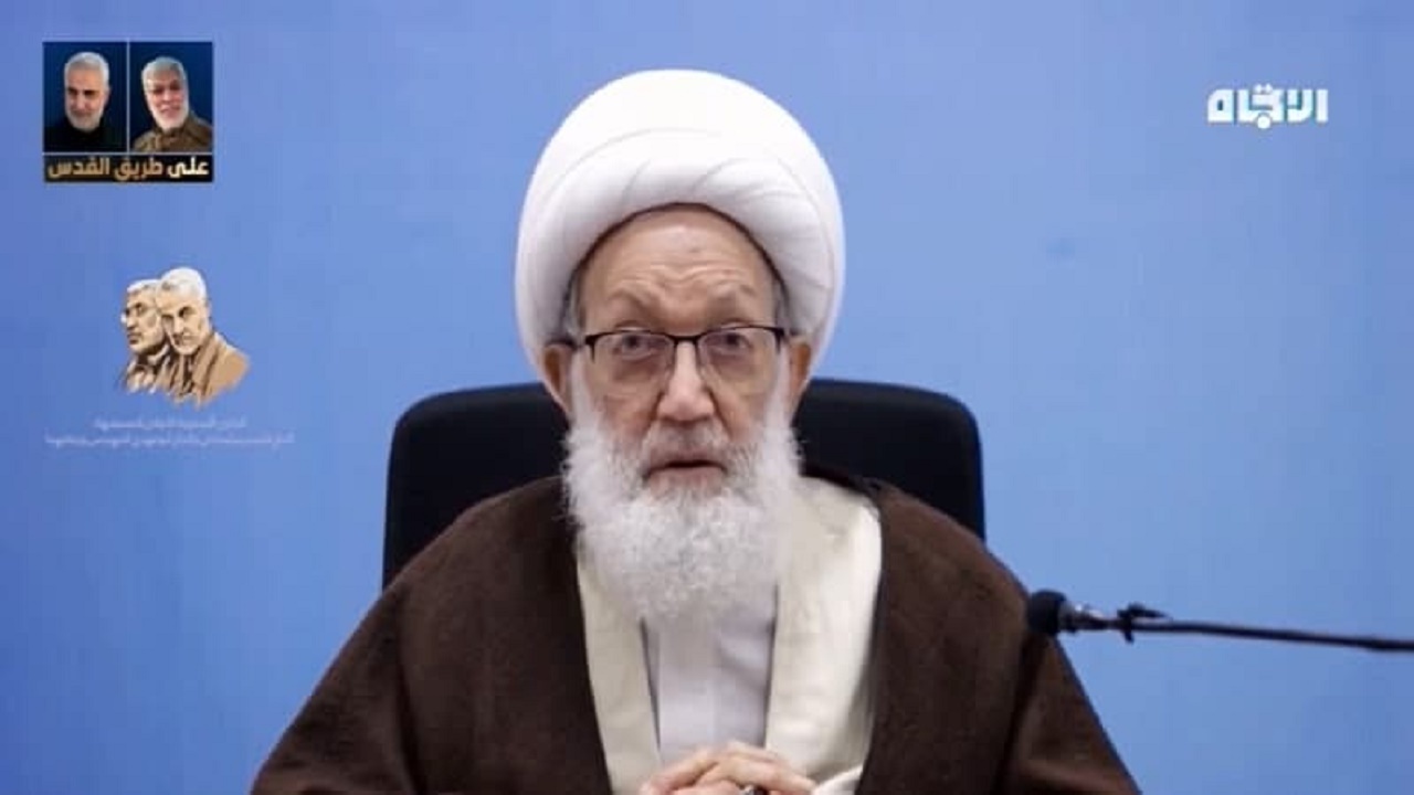 شیخ عیسی قاسم: شهیدان سلیمانی و مهندس مکتب پویای جهاد در راه خدا بودند
