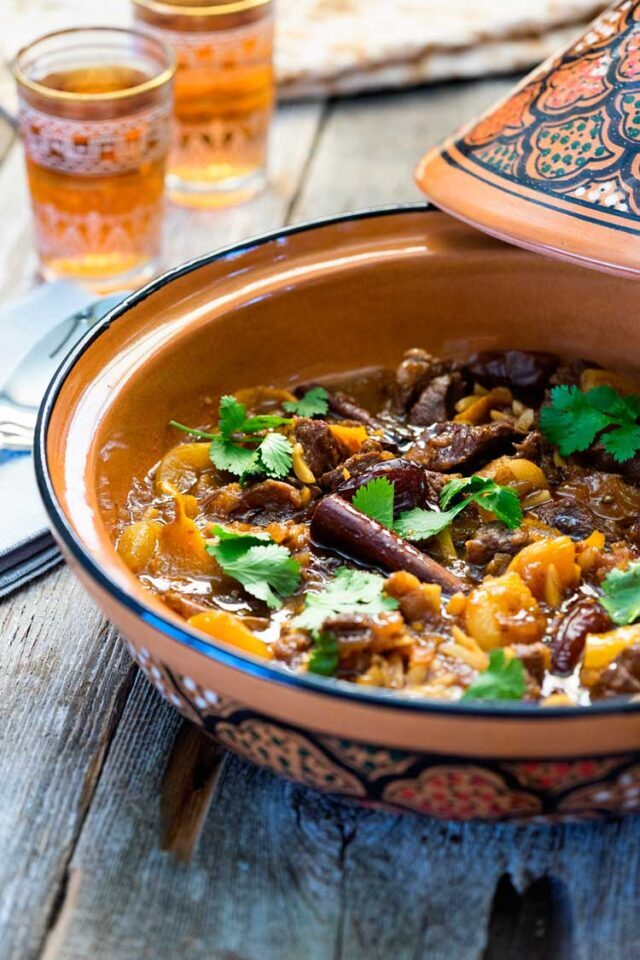 طرز تهیه خورش تجین یا طاجین مراکشی به روش رستورانی با گوشت یا مرغ