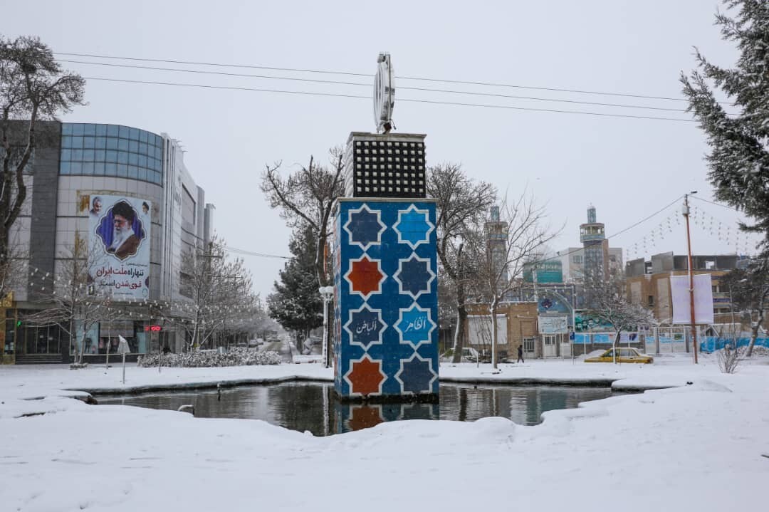 بارش شدید برف در خراسان شمالی