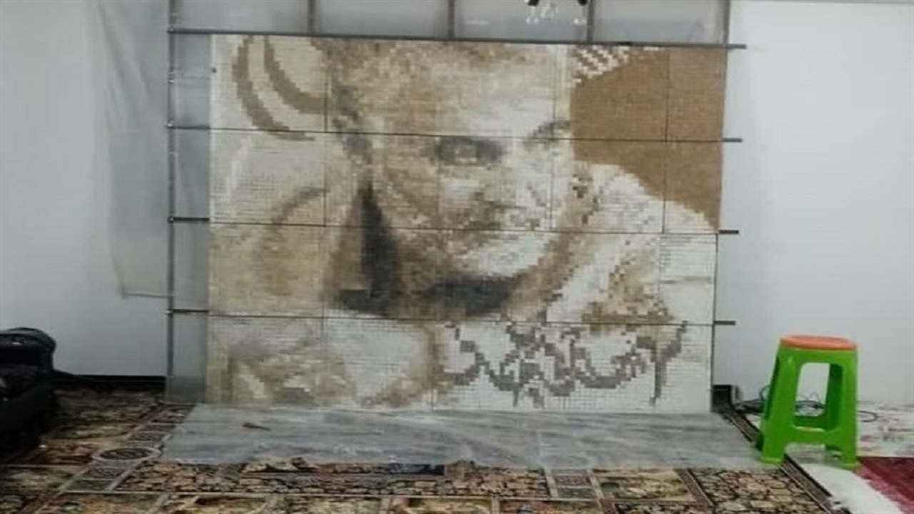 ابتکار مهاجر افغانستانی در به تصویر کشیدن حاج قاسم+عکس ابتکار مهاجر افغانستانی در به تصویر کشیدن حاج قاسم+عکس
