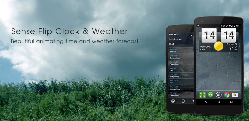 دانلود Sense Flip Clock & Weather 