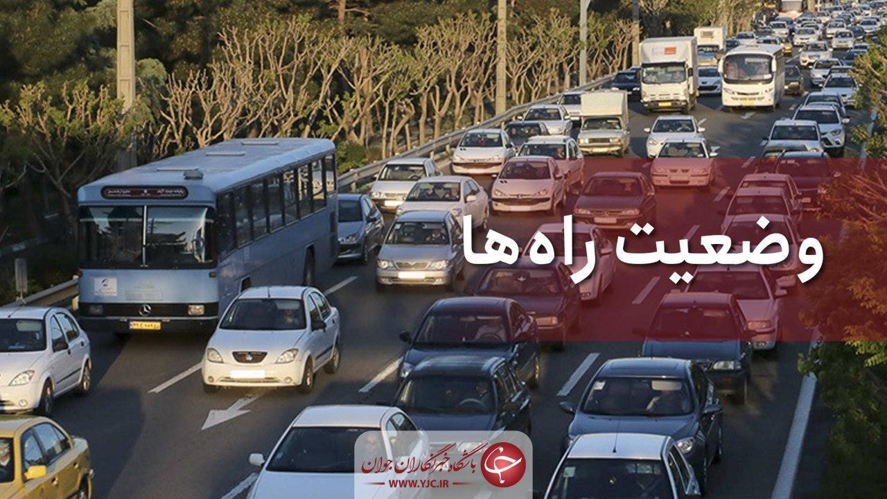 ترافیک در آزادراه قزوین-کرج سنگین است