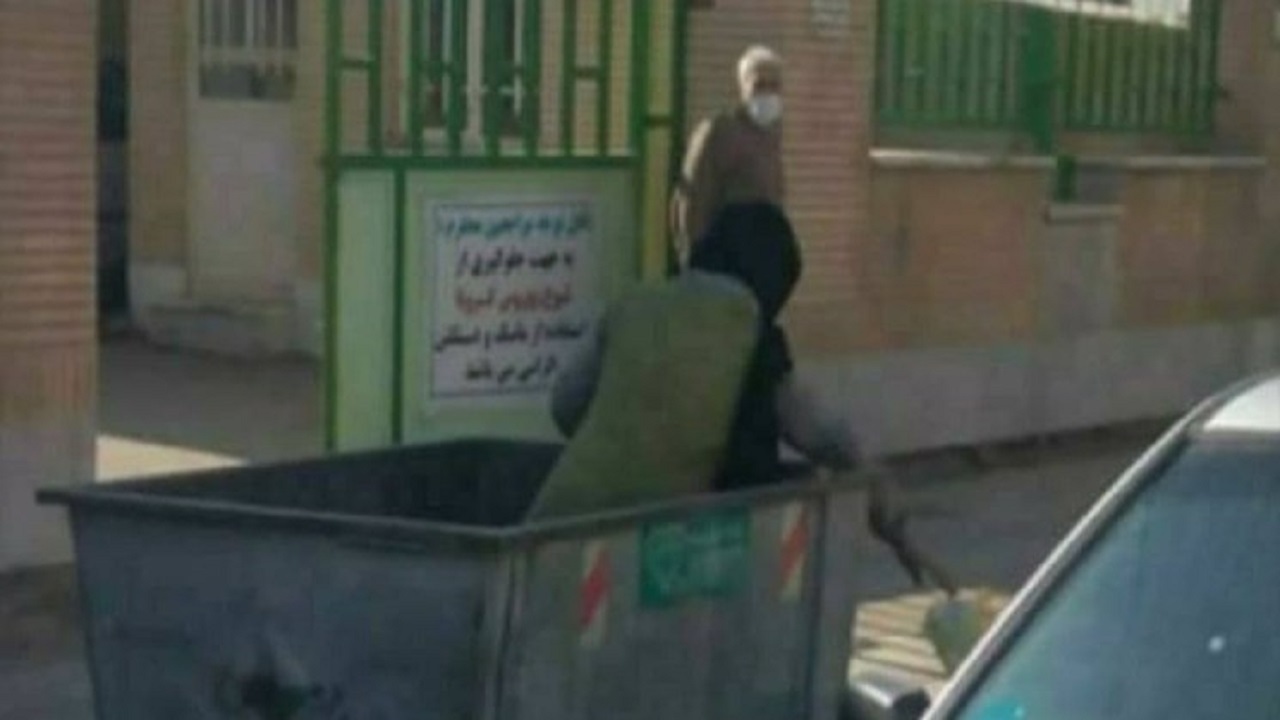 ماجرای تصویر منتشر شده  زن زباله‌گرد در فضای مجازی جه بود؟