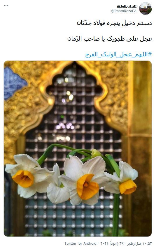 راه ظهورت را بستم ! اما خدا را چه دیدی، شاید قرار است حر تو باشم