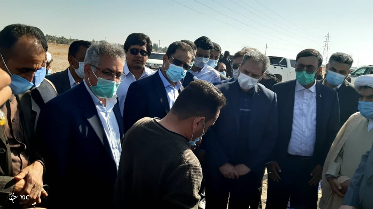 بازدید وزیرجهاد از مزارع خسارت دیده جنوب کرمان 