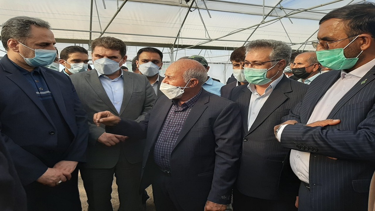 افتتاح طرح توسعه گلخانه در منوجان با حضور وزیر جهاد کشاورزی