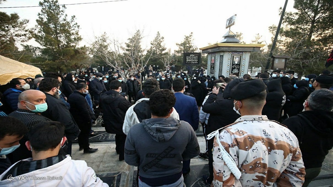 صحبت‌های اهالی ورزش و هنر در روز خاکسپاری مرحوم علی انصاریان