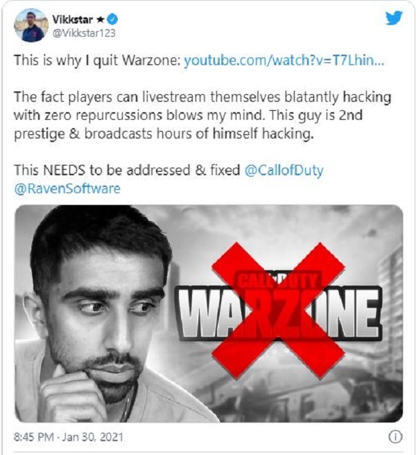 مسدود شدن 60 هزار حساب کاربری در بازی Call of Duty: Warzone مسدود شدن 60 هزار حساب کاربری در بازی Call of Duty: Warzone