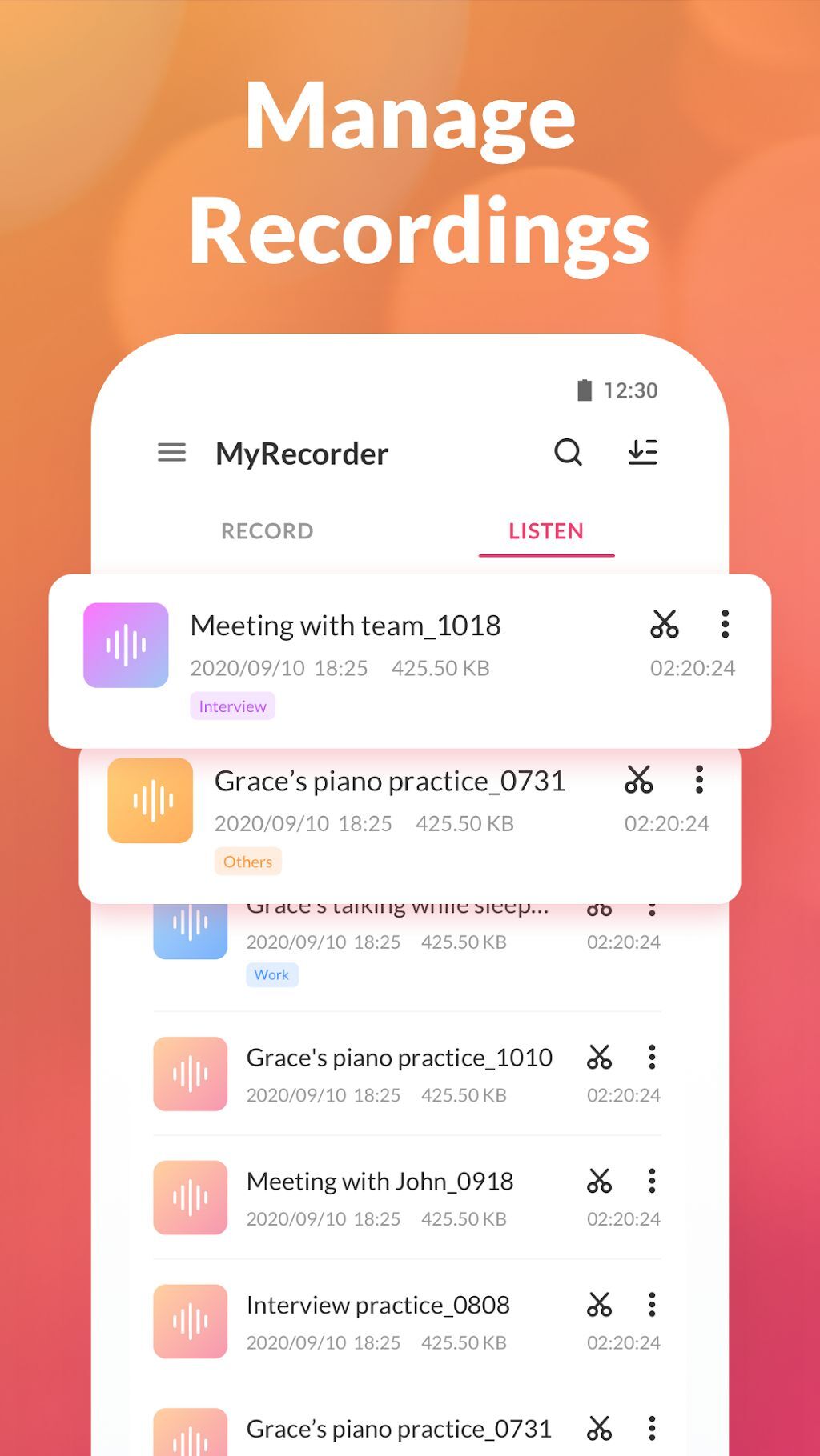 دانلود Voice Recorder 2.3 &ndash; برنامه ضبط صوت حرفه ای