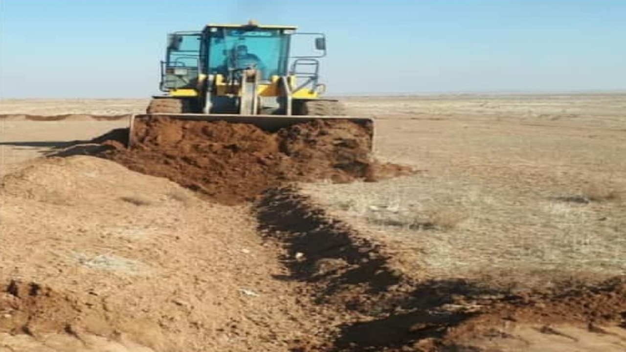 آزاد سازی بیش از ۸ هزار مترمربع از اراضی کشاورزی شهرستان بوئین زهرا