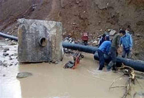 مشق وقوع بلایای طبیعی در دفتر سیل زده لرستان