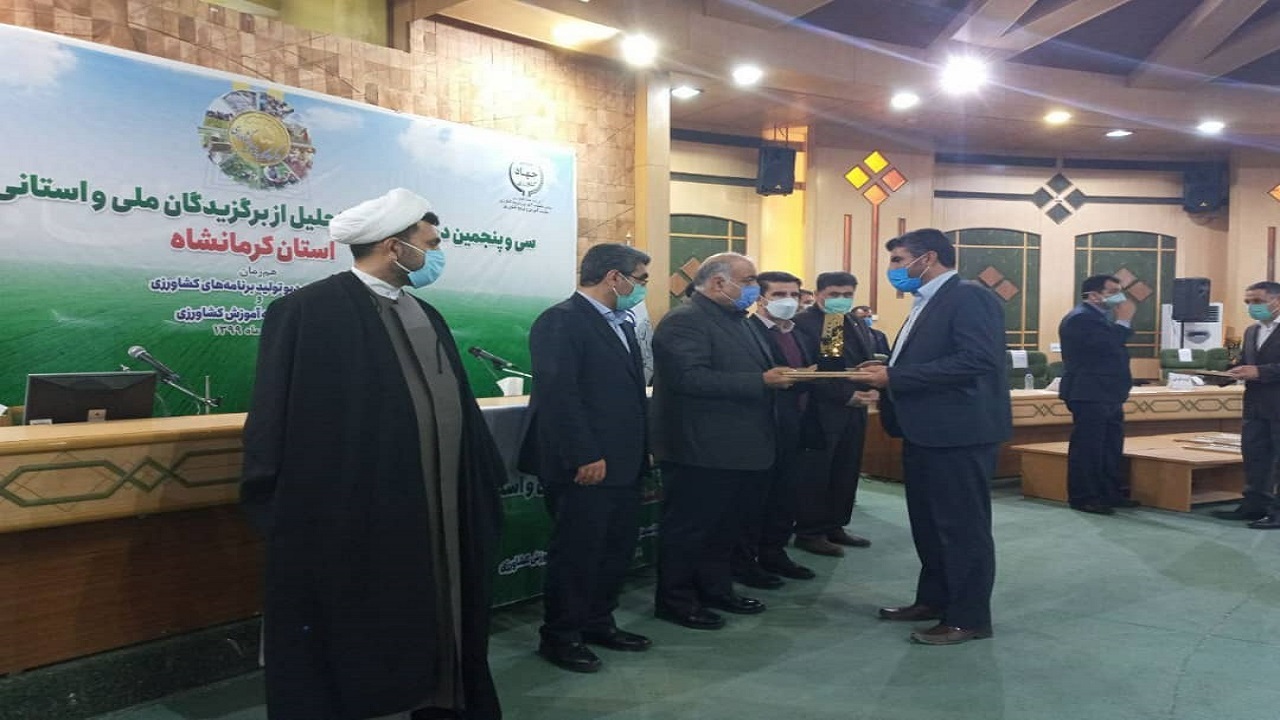 تجلیل از تولیدکنندگان نمونه بخش کشاورزی در استان کرمانشاه