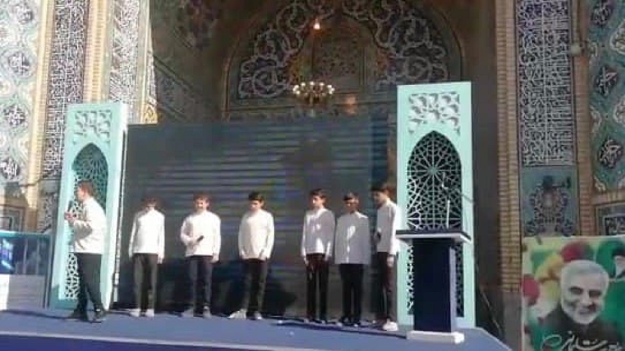 اجرای سرود انقلاب من در کاشمر + فیلم