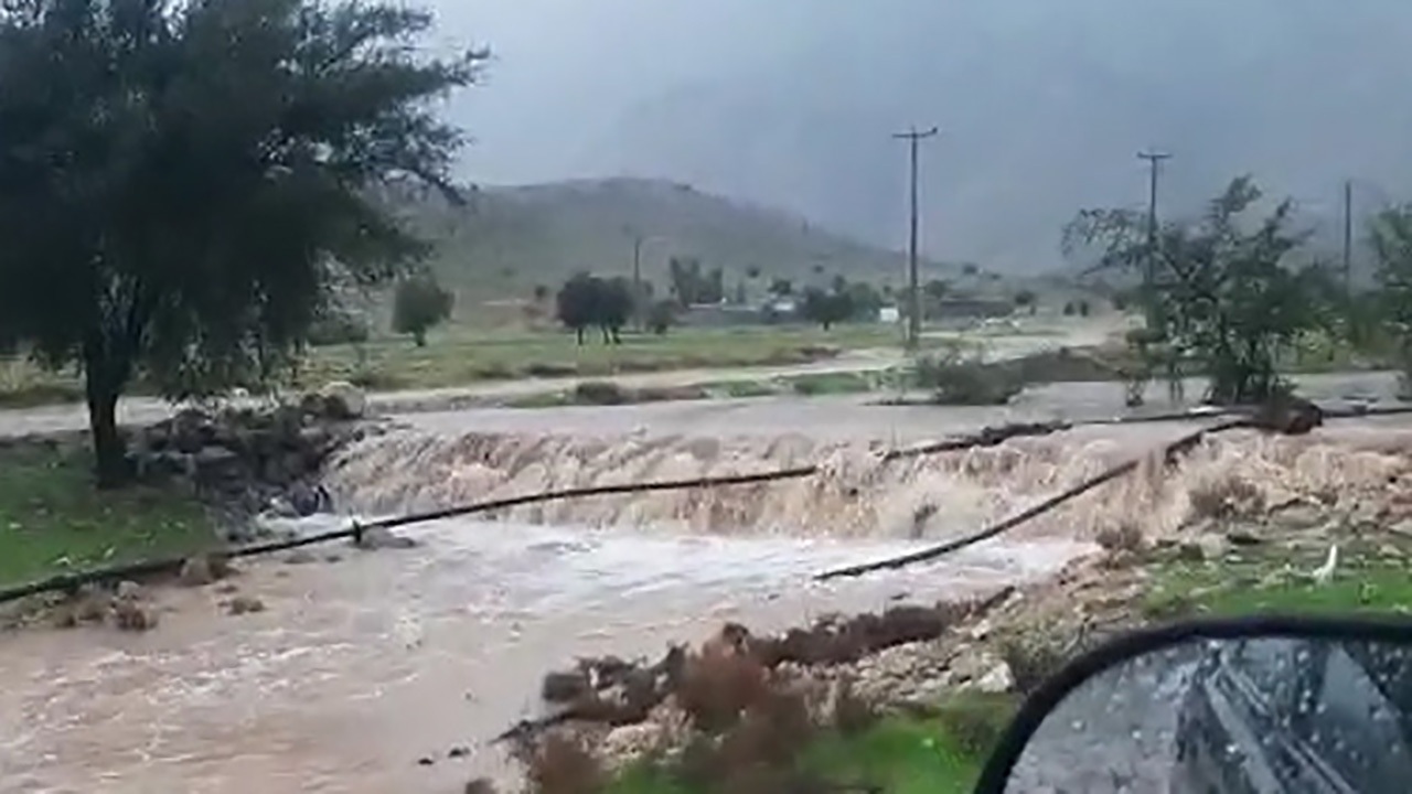 طغیان رودخانه در روستای کاسکان + فیلم