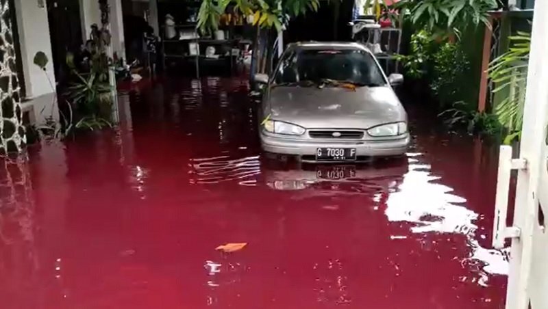جاری شدن سیل خون در اندونزی