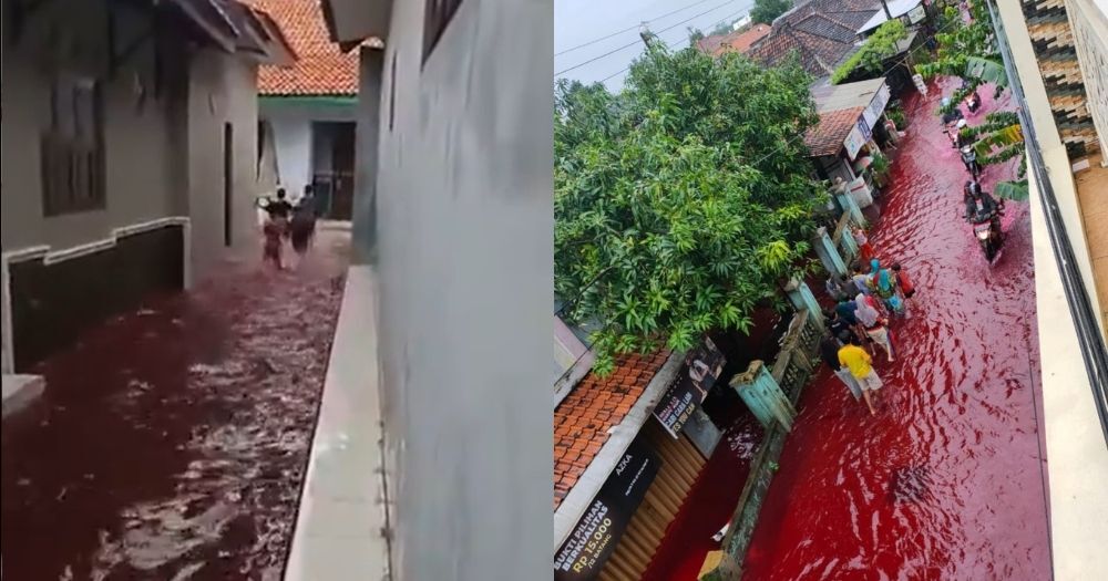 جاری شدن سیل خون در اندونزی