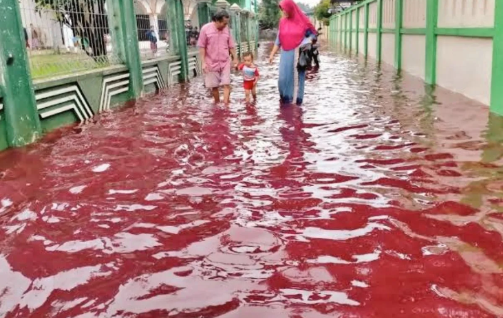جاری شدن سیل خون در اندونزی