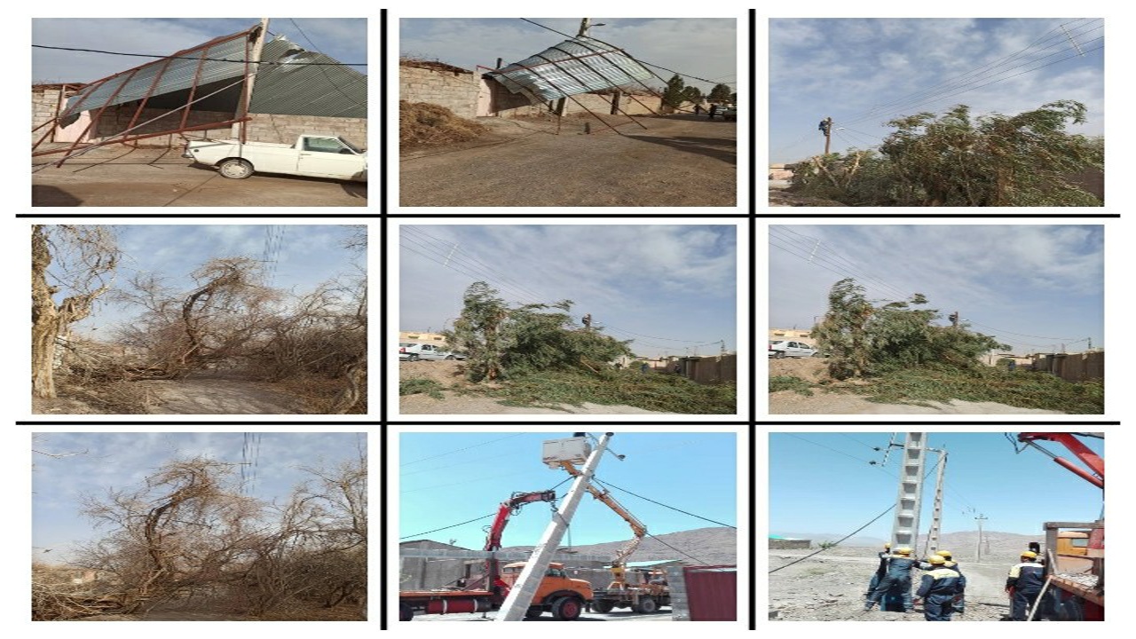طوفان برق راور را قطع کرد