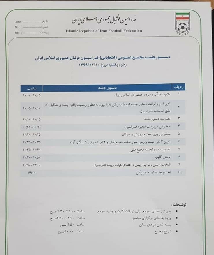 نامزد&zwnj;های تایید صلاحیت شده فدراسیون فوتبال مشخص شدند/  رد صلاحیت بهاروند و فریدون اصفهانیان