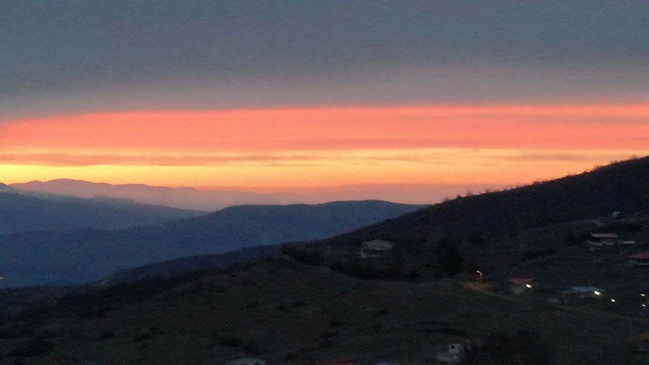 نمایی چشم‌نواز از طلوع خورشید در روستای لشکنار + فیلم و تصاویر