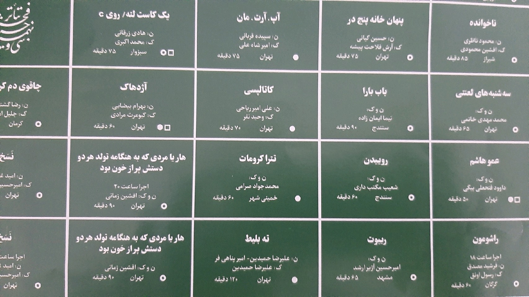 تئاتر مشهد بعد از یک سال کرونایی شدن//منتشر نشود