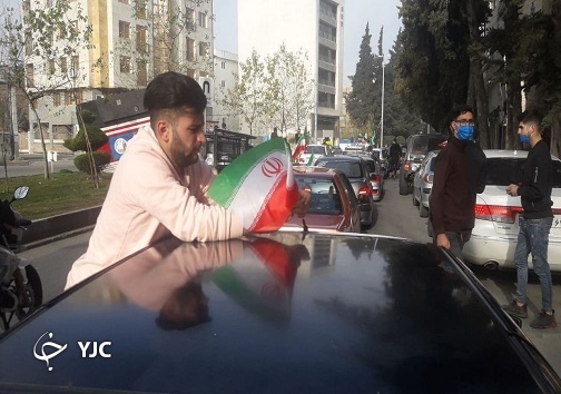 راهپیمایی خودرویی یوم&zwnj;الله ۲۲ بهمن در مازندران