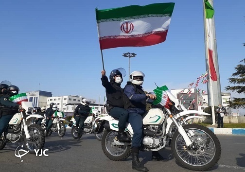 راهپیمایی خودرویی یوم&zwnj;الله ۲۲ بهمن در مازندران + تصاویر