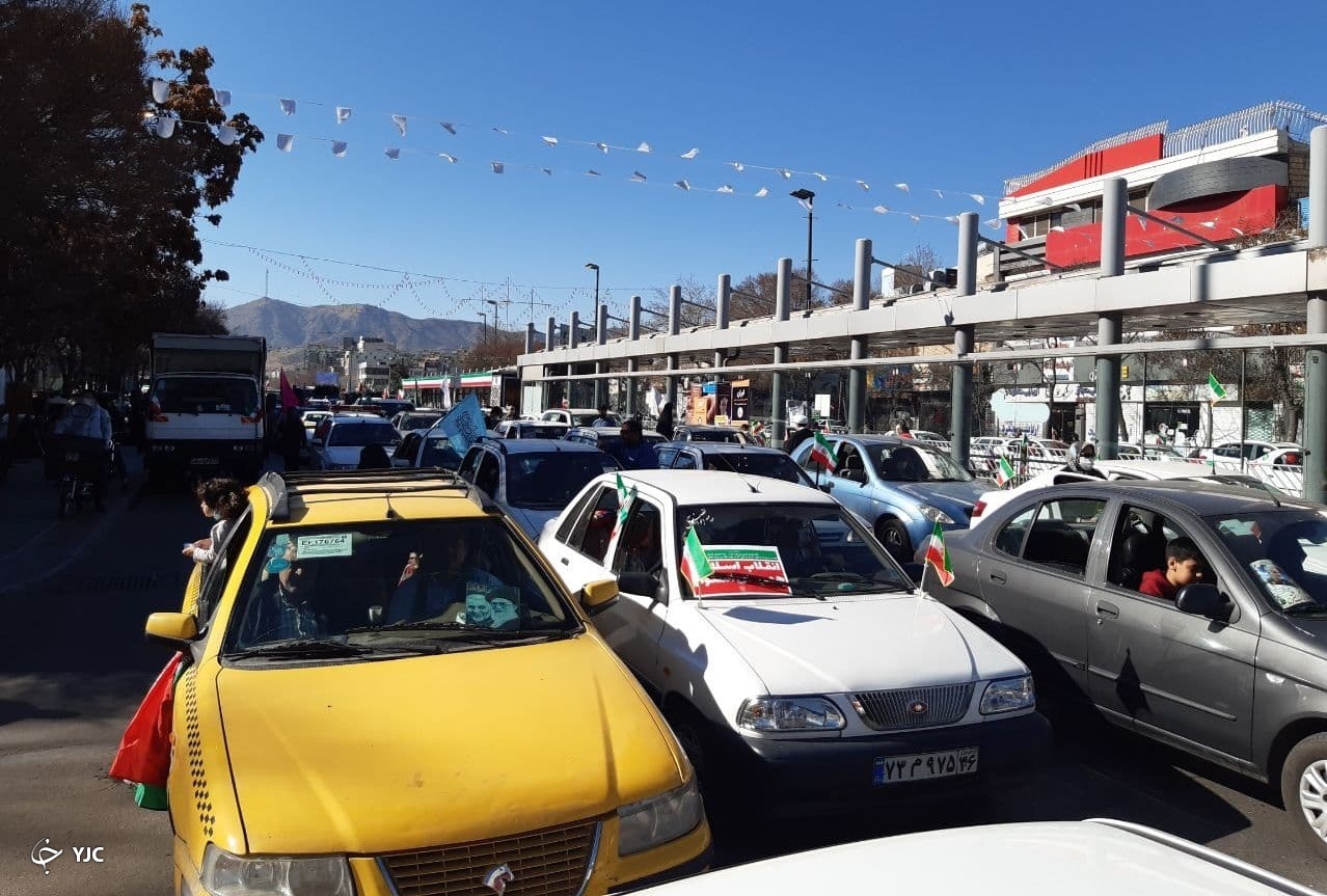 راهپیمایی نمادین موتوری و خودرویی در مشهد