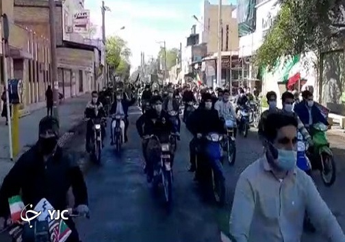 ۲۲ بهمن ۹۹ با رژه موتوری و خودرویی در خوزستان رقم خورد
