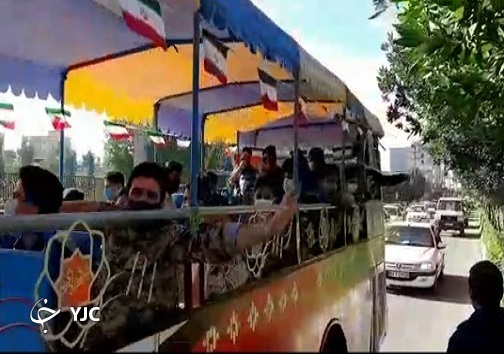 ۲۲ بهمن ۹۹ با رژه موتوری و خودرویی در خوزستان رقم خورد