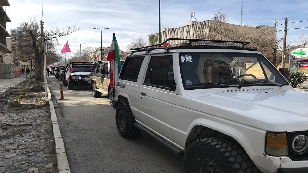 آغاز راهپیمایی خودرویی ۲۲ بهمن در استان همدان