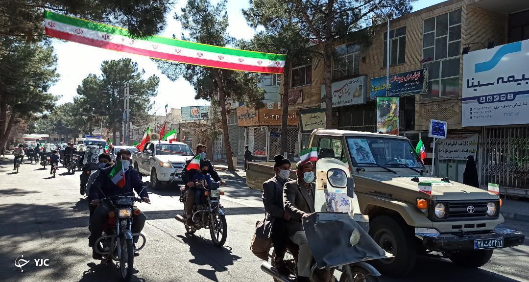 راهپیمایی نمادین خودرویی و موتوری در شهرستان&zwnj;های خراسان رضوی