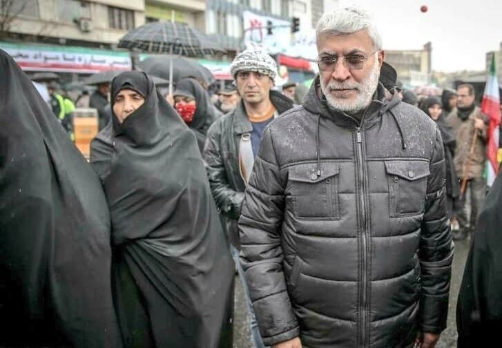 حضور شهید سلیمانی در راهپیمایی سال های گذشته 