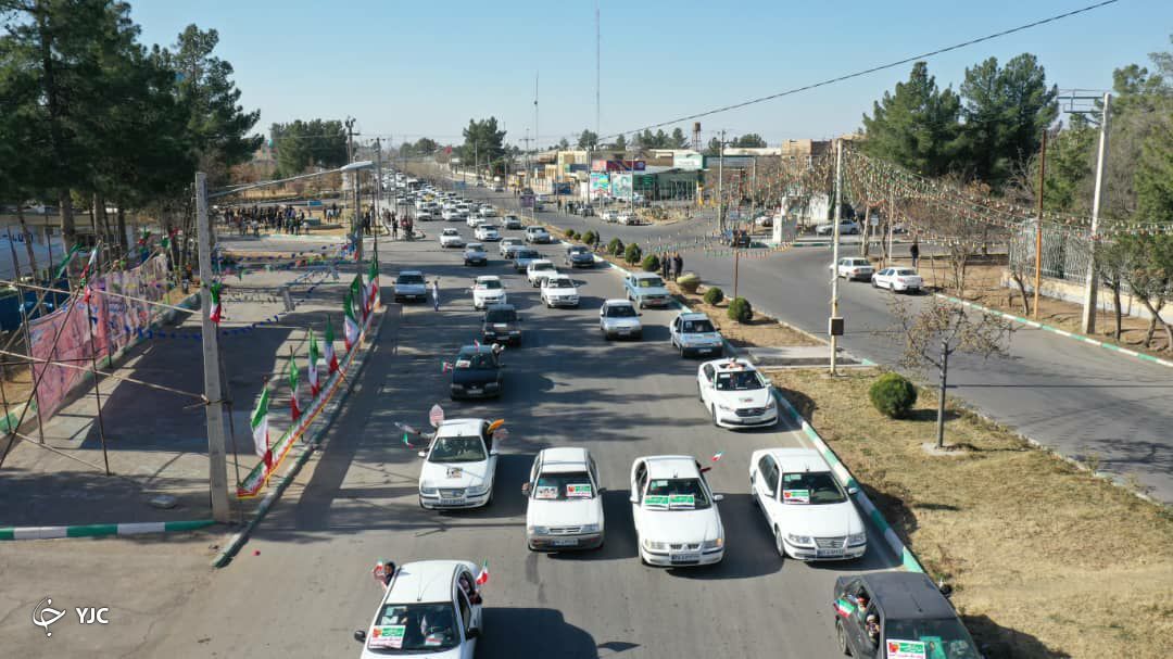 راهپیمایی نمادین خودرویی و موتوری در شهرستان&zwnj;های خراسان رضوی