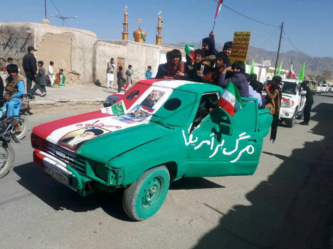 راهپیمایی خودرویی ۲۲ بهمن در پایتخت وحدت ایران