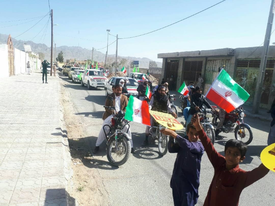 راهپیمایی خودرویی ۲۲ بهمن در پایتخت وحدت ایران