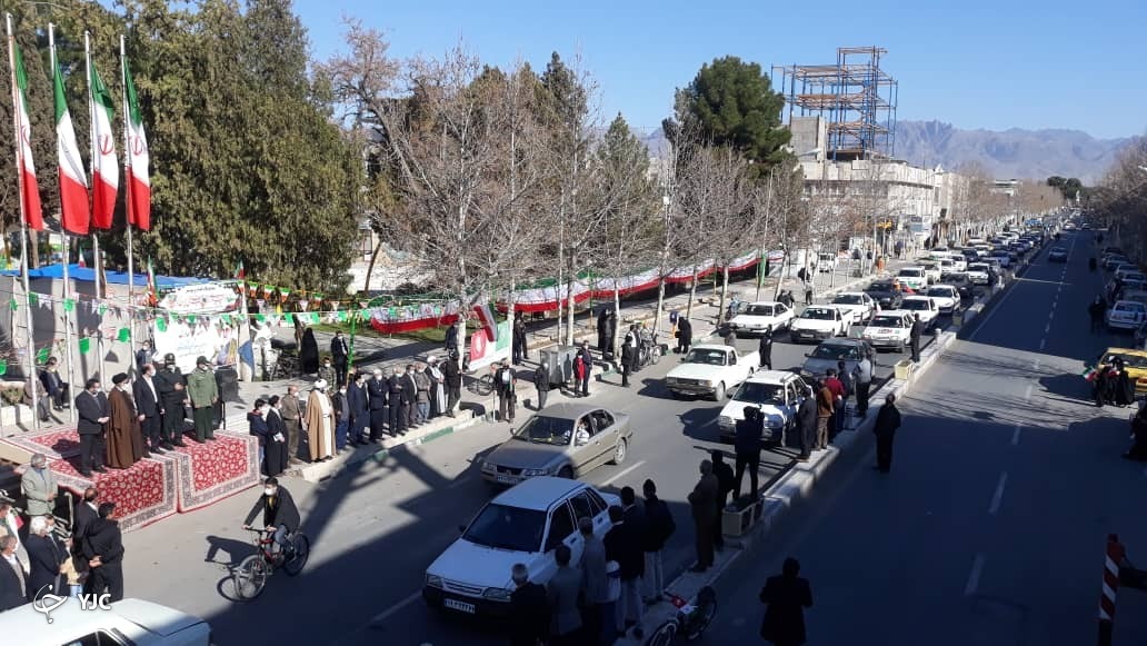 راهپیمایی نمادین خودرویی و موتوری در شهرستان&zwnj;های خراسان رضوی