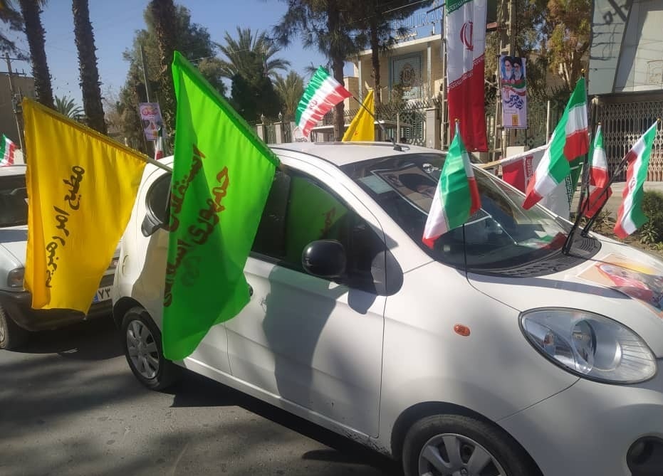 راهپیمایی خودرویی ۲۲ بهمن در پایتخت وحدت ایران