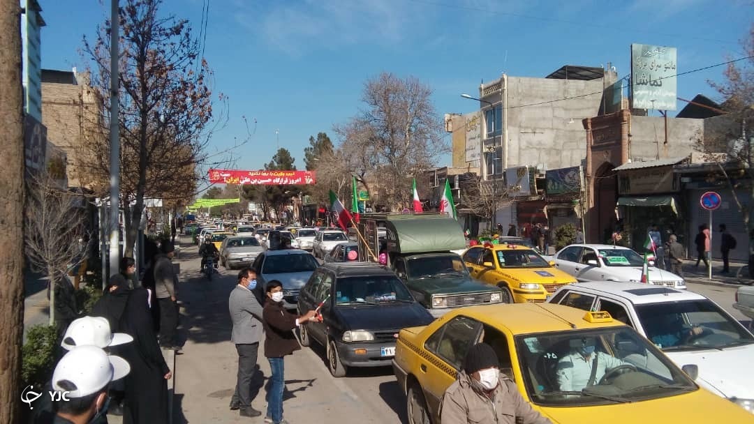 راهپیمایی نمادین خودرویی و موتوری در شهرستان&zwnj;های خراسان رضوی