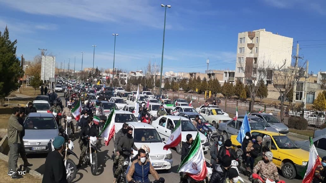 مراسم راهپیمایی ۲۲ بهمن در زنجان/ جلوه ای متفاوت از بیعت و صلابت