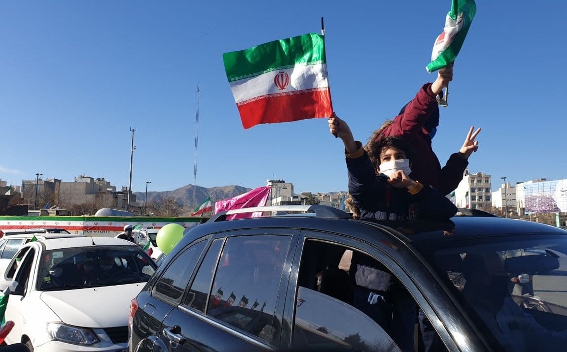 راهپیمایی خودرویی خانوادگی در مشهد