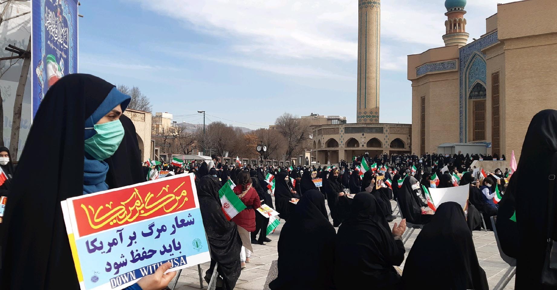 تجمع مردم انقلابی تبریز در مصلای امام خمینی