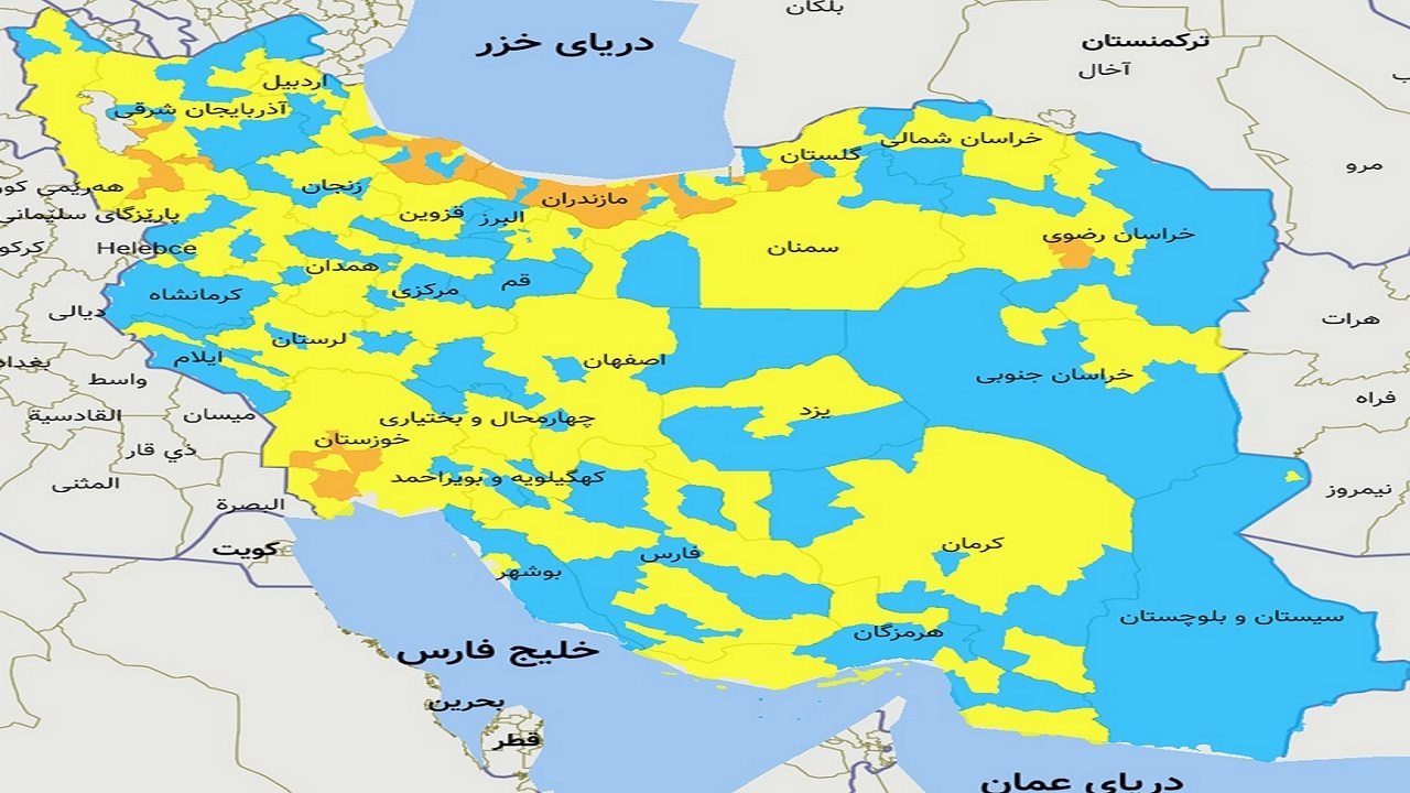 بوشهر و تنگستان همچنان در شرایط زرد کرونایی هستند
