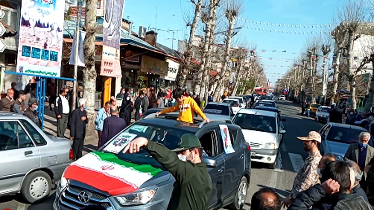 برپایی رژه موتوری در فومن + فیلم