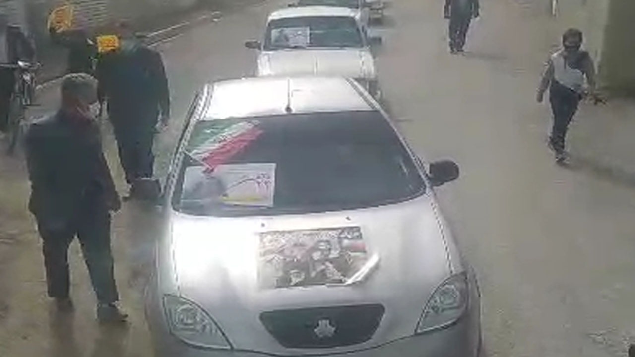 راهپیمایی ۲۲بهمن در روستای مشهدالکوبه + فیلم